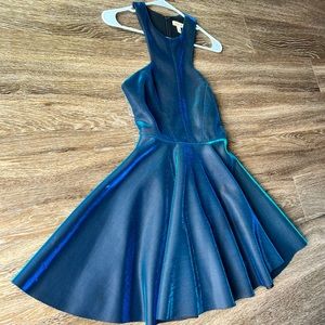 Urban Outfitters two tone backless blue baby doll style dress